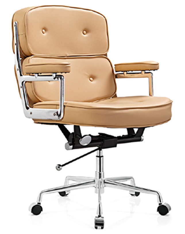 Newcity 6315 Aluminum Armrest Swivel Chair High Quality Conference Room Middle Back Soft Pad Swivel Chair PU or leather Chair Supplier  Foshan China