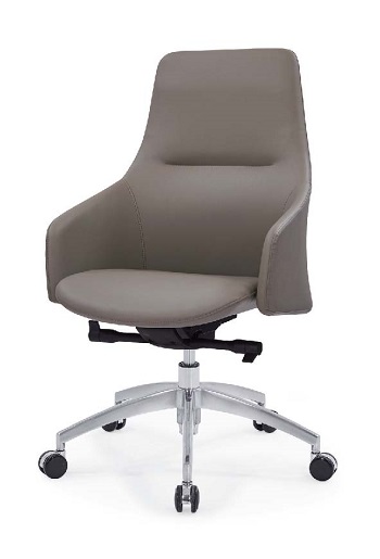 Newcity 6682B meubles de salon chaise de bureau nouveau design PU chaise de bureau à la mode moyen back office chaise de bureau rotative fournisseur chinois Foshan