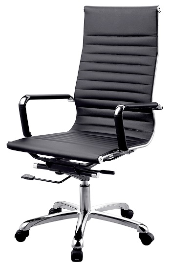 Newcity 684A High Back  Manager Leather Cushion Office Chair Ergonomic Modern Revolving Chair Commercial Furniture Office Chair Chinese Foshan Supplier