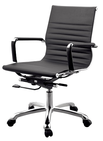 Newcity 684B מחשב מודרני כיסא משרדי עור PU כיסא משרדי יצרן מקצועי עור שחור עור כיסא משרדי עור שחור ספק ספק פושאן