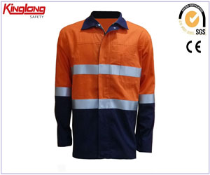 100%Cotton High Visibility Jacket Supplier,Safety Jacket with reflective tapes