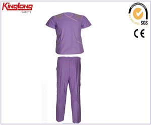 100% katoenen ziekenhuis medische scrubs, uniformen verpleegsterskleding Oem ontwerp verpleegsterskleding