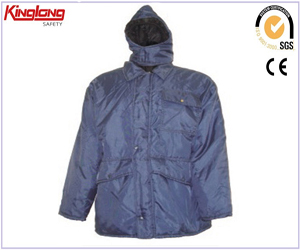 Vestuário de trabalho de inverno 100% nylon poliéster, jaqueta de proteção total resistente ao vento