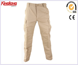 100% bavlna módní cool, vysoce kvalitní pracovní oděv uniform cargo kalhoty pro muže