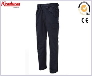 Pantaloni dell'esercito da uomo in tessuto T / C della migliore qualità, produttore di pantaloni tattici di colore nero in Cina