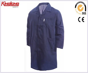 Blue color buttons type cotton lab coat,Professional design new hospital uniform