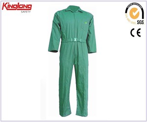 Bright green work clothes coveralls china manufacturer,High quality workwear poly cotton coveralls