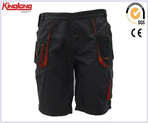 Pantalones cortos de lona de carga del proveedor, multi-bolsillos petos cortos funcionan