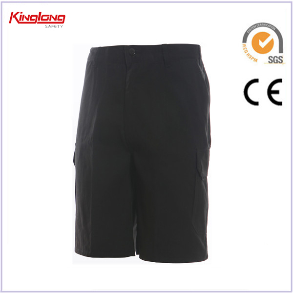 Shorts dubh unisex saincheaptha saor, shorts fir lasta soláthraí poircealláin