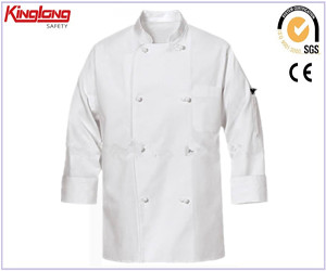 Chef Whites Uniform, Catering Chef Whites Unifrom, kaksirivinen pitkähihainen Catering Chef Whites Unifrom