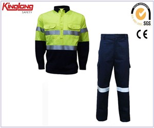 China Factory Reflective Work Suit,Safety Jacket and Pants with Reflective Tapes