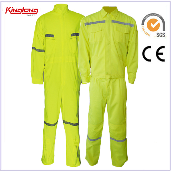 China Manufacture 100% Polyester Coverall,Pants and Shirt for Men