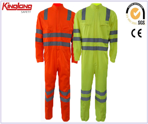 China Manufacture 100% Polyester Workwear Coverall, Florecent Cheap Coverall for Men