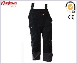 Calças masculinas de polialgodão de fabricação chinesa, calças cargo cargo com vários bolsos