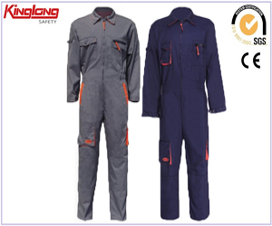 China Manufacture Polycotton Workwear Coverall,High Quality Work Uniform