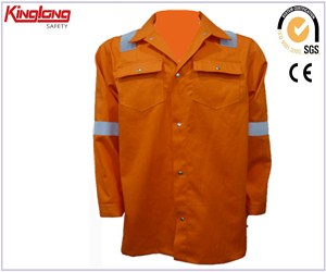 Κίνα Χονδρικό παντελόνι και πουκάμισο επιβραδυντικό φωτιάς, 100% βαμβακερή στολή εργασίας για άνδρες
