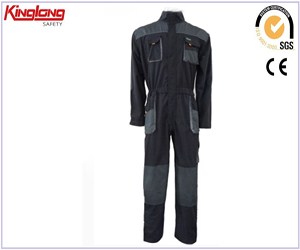 China Manufacturer Polycotton Canvas Coverall,Safety Coverall with Multipocket