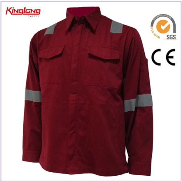 China Supplier 100% Cotton High Visibility Jacket,Safety Reflective Workwear for Men
