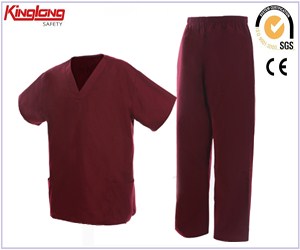 Fornecedor da China 100% Algodão Uniform Médico, Uniforme Hospitalar Unissex para Médico e Enfermeiro