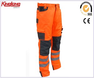 China Supplier 100% Cotton Work Pants,Multipocket Work Trousers with Elastic