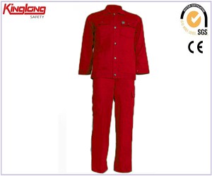 Čínský dodavatel 100% bavlněné pracovní kalhoty a košile, pracovní uniforma pro muže