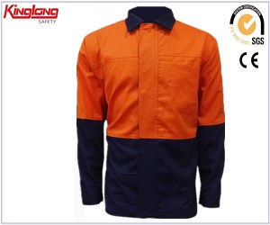 China Supplier Cotton Work Jacket,Reflective Long Sleeves Safety Jacket