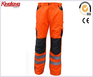 China Supplier Polycotton Cargo Pants,Reflective Safety Work Trousers