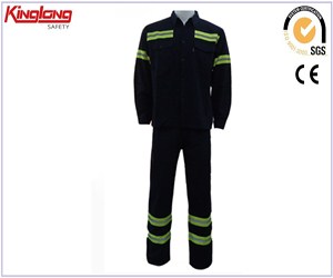 China Supplier Reflective Work Suit ,100% Cotton Pants and Shirt