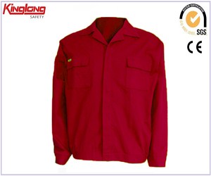 China Wholesale Long Sleeves Work Jacket,100% Cotton Working Uniform