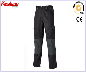 Fabricante chinês, tecido de lona de alta qualidade, calças cargo masculinas duráveis ​​para uniforme de trabalho