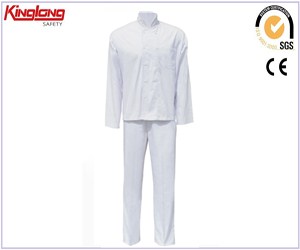 Fato de chef de venda imperdível do fabricante da china, terno de chef de tecido 65% poliéster 35% algodão