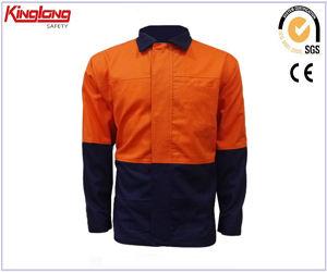 Color combination cotton Shirt Jacket,HIVI working jacket China manufacturer