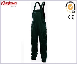 Color mix pvc zipper working bib pants,China manufacturer high quality mens workwear bib pants