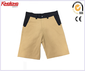 Contrast workwear cargo shorts high quality slim straight men's shorts