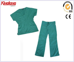 Bawełniany mundur szpitalny, bawełniany mundur szpitalny dla pielęgniarki, projektowanie mody Bawełniany mundur szpitalny dla pielęgniarki damskiej
