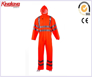 En471 Class 2 safety overall unisex floursent work wear coverall