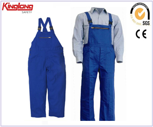 European market Safety Bib overalls,Rough blue working bibpants