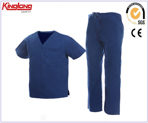 Uniformes médicos cómodos de diseño de moda, uniformes de enfermera OEM fabricados en China