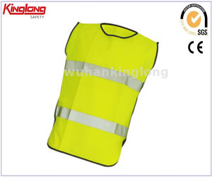 Fluorescenční žlutá vysoce viditelná vesta, reflexní běžecká vesta