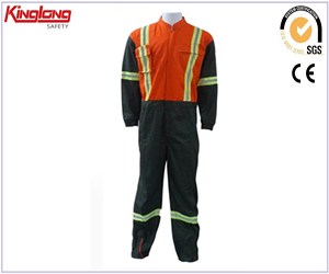Free size color combination workwear coverall,High quality mens working coveralls price