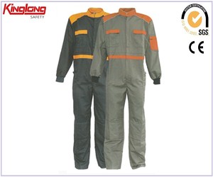 Grey workwear high quality cotton coverall,One piece work wear clothes for sale