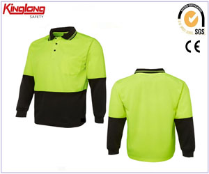 HI VIS MENS WOMENS WORK POLO SHIRT, COOL DRY ORANGE/YELLOW/LIME TRADIES POLO SHIRT