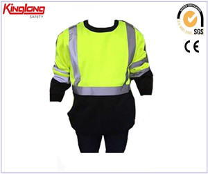 Hi-Vis Protective Safety Padded Jacket Made-in 300D Oxford With High Reflective Tape