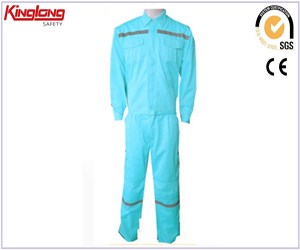 Hi vis workwear mens working suit uniform,Light blue hivi jacket and pants china supplier