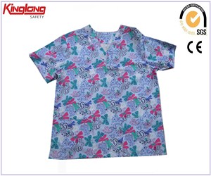 Hoge kwaliteit kleurrijke unisex ziekenhuis uniformen, katoen verpleegkundige scrubs china fabrikant