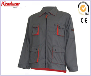 High quality durable power jacket, brass buttons and PVC zippers power jacket