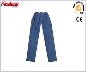 High quality outdoor casual denim jeans, 65%poly35%cotton fabric durable jeans