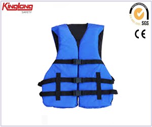 High quality waterproof multi pockets vest, advanced material no sleeves blue vest