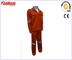 High visiablity fireproof workwear coverall, 100%cotton engineering work uniform for man