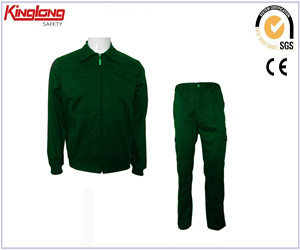 Hot Sale Quicky Delivery Green Color Labor Uniform, Workwear Uniforms